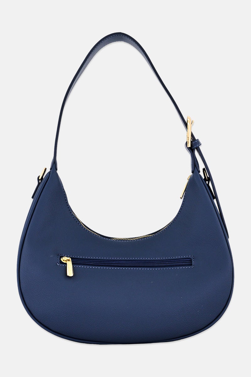 Kathy Ireland Women Brand Logo Shoulder Bag, Slate Blue - Image 4